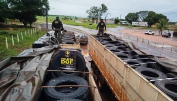 400 pneus foram apreendidos — Foto: 400 pneus foram apreendidos - Foto: Divulgaç