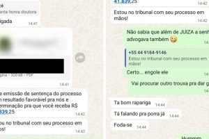Troca de mensagens entre vítima e golpista — Foto: Troca de mensagens entre víti