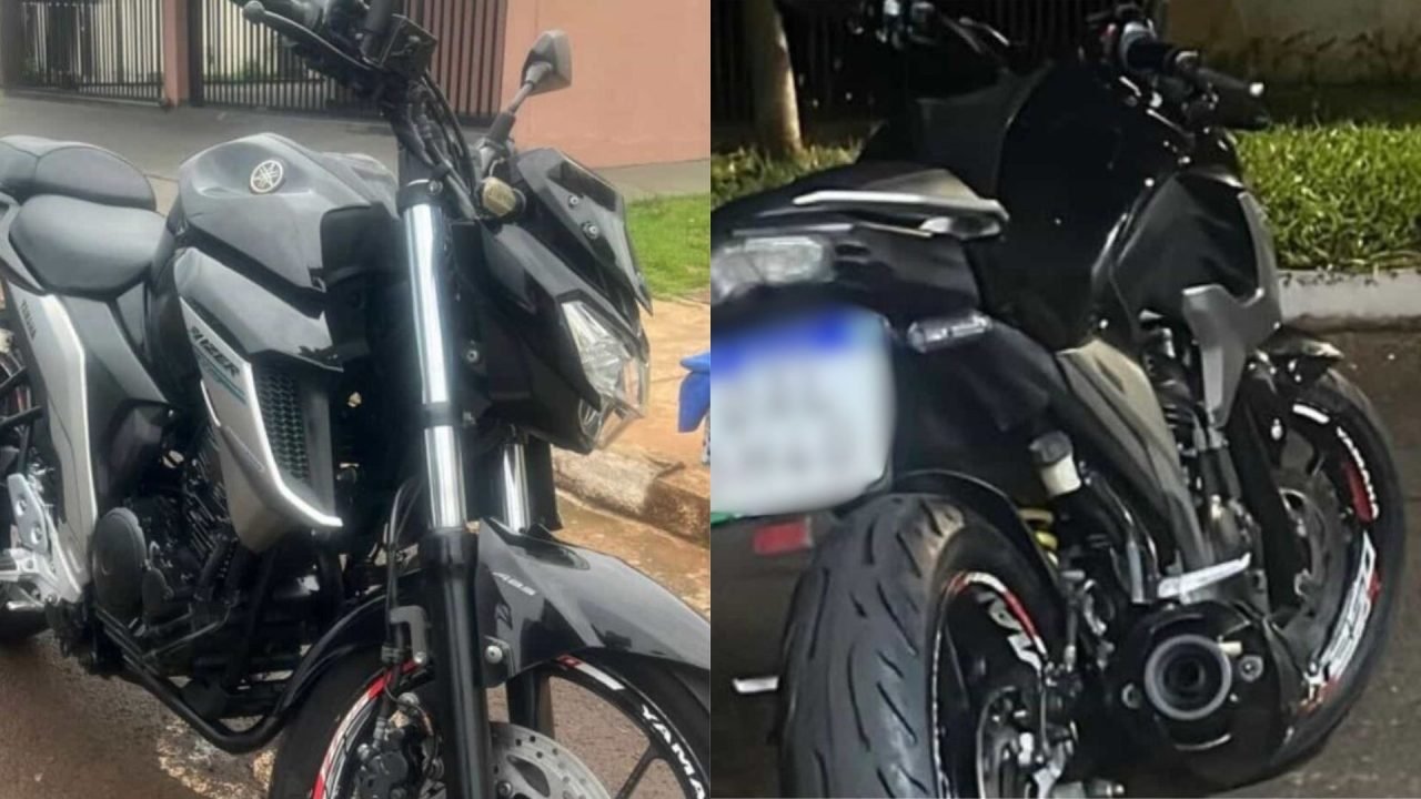 Moto furtada. (Foto: Reprodução/Arquivo pessoal)