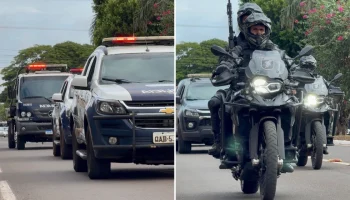 Foto: Polícia Militar reforça a segurança em Nova Andradina durante o New Route