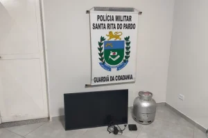 Foto: Objetos furtados - Foto: PM/Divulgação