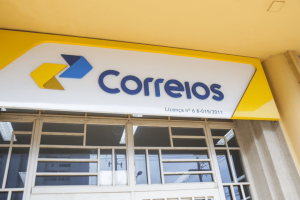 Fachada dos Correios em MS. — Foto: Fachada dos Correios em MS. (Henrique Arakak