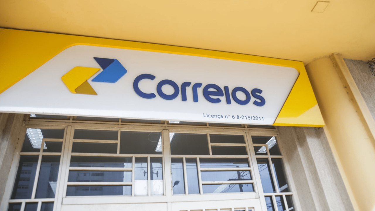 Fachada dos Correios em MS. — Foto: Fachada dos Correios em MS. (Henrique Arakak