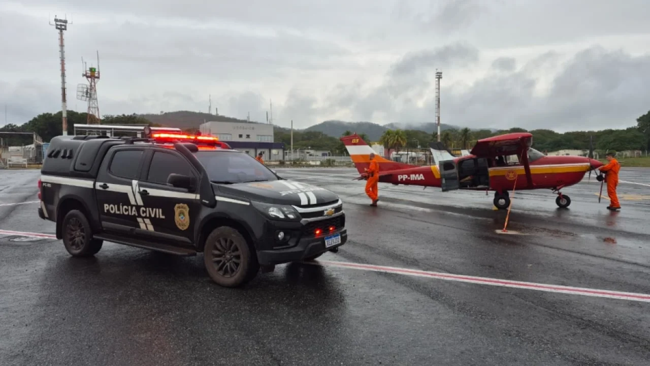 Operação aérea foi realizada para prender suspeito de homicídio em fazenda de di
