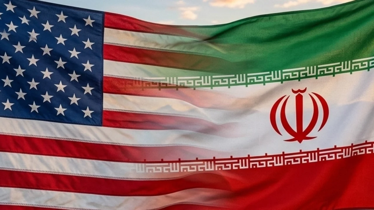 Foto: Bandeiras dos Estados Unidos e do Irã - Imagem ilustrativa criada com IA