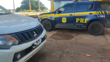 Veículo recuperado — Foto: Veículo recuperado - Foto: Polícia Rodoviária Federal