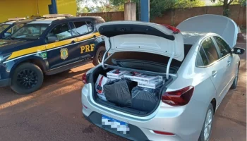 Foto: Mercadoria apreendida - Foto: PRF/Divulgação