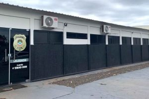 Delegacia de Polícia de Pedro Gomes, onde investigador estava lotado. (Foto: Nad