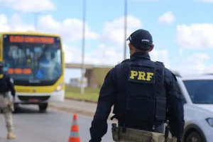 Fiscalização da PRF nas estradas de MS. — Foto: Fiscalização da PRF nas estradas