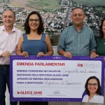 Foto: Prefeito Clóvis do Banco recebeu a deputada Gleice Jane para anúncio de em