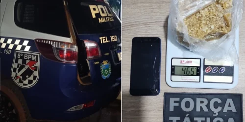 Força Tática apreendeu cerca de 465 gramas de crack durante ação contra o tráfic