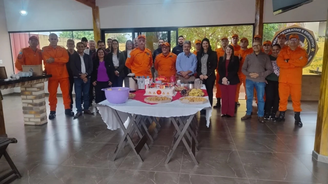 Corpo de Bombeiros Militar celebra 28 anos de atuação em Ivinhema — Foto: Corpo