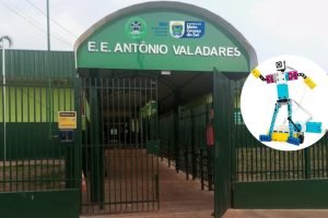 Escola Estadual Antônio Valadares, em Terenos. (Foto: Reprodução)