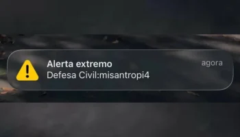 Moradores de Nova Andradina e de outras cidades de MS receberam alertas falsos d