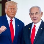 Presidente dos Estados Unidos, Donald Trump, e o primeiro ministro israelense, B