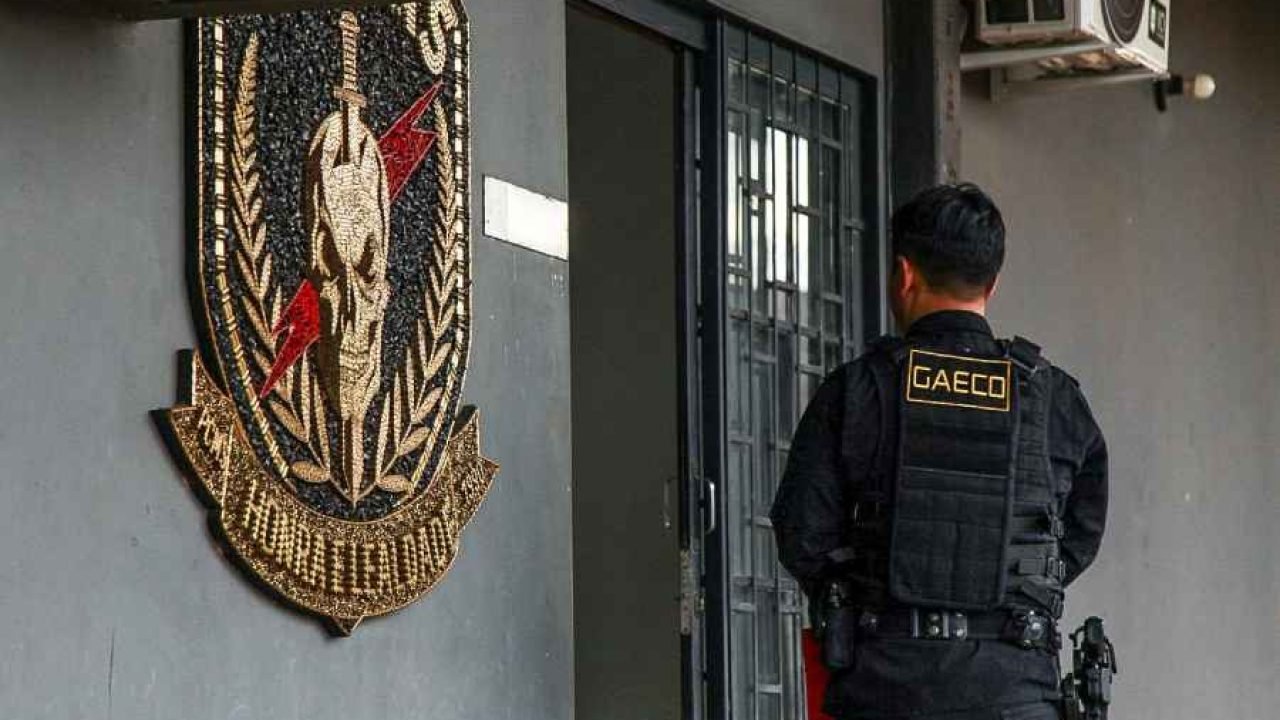 Alvos foram presos e levados para a sede do Garras. — Foto: Alvos foram presos e