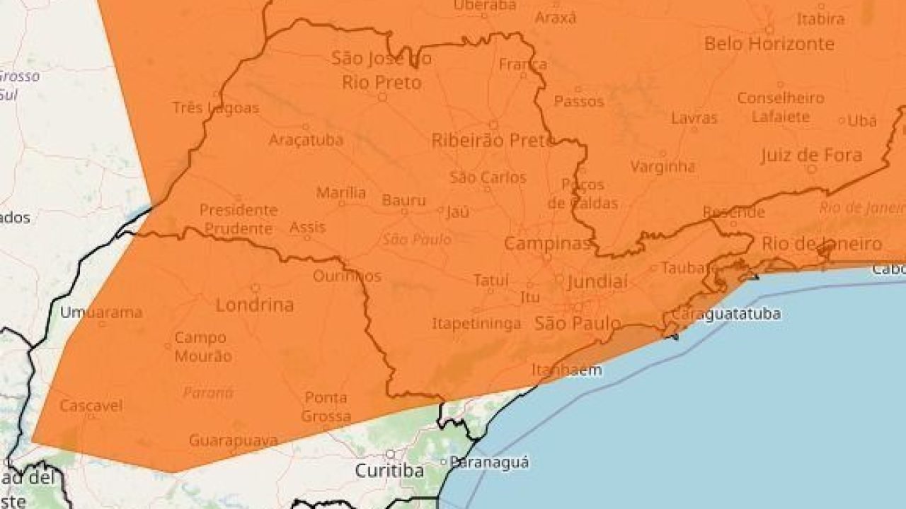 São Paulo enfrenta alerta de tempestade com ventos de até 100km/h e chuvas intensas