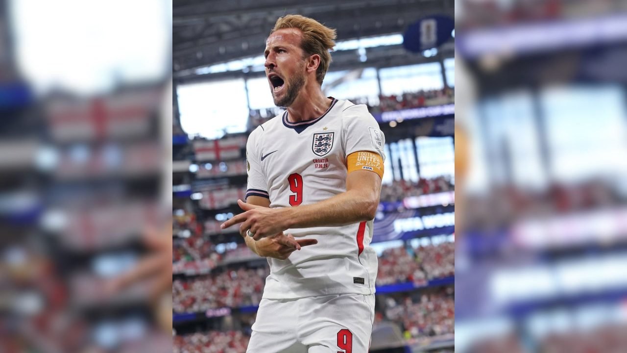 Kane marcou dois gols contra a Croácia, em um dos melhores jogos da primeira rod