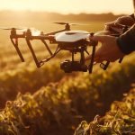 men-piloting-drone-capture-aerial-farm-image-generated-by-ai