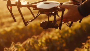 men-piloting-drone-capture-aerial-farm-image-generated-by-ai