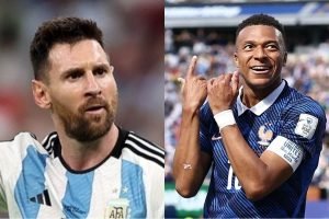 Messia e Mbappé — Foto: Messia e Mbappé Tasnim News Agency, CC BY 4.0 , via Wiki