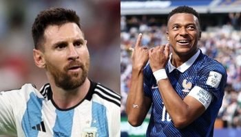 Messia e Mbappé — Foto: Messia e Mbappé Tasnim News Agency, CC BY 4.0 , via Wiki