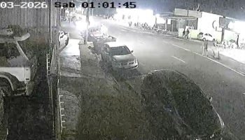 Vídeo pegou o momento da colisão. — Foto: Vídeo pegou o momento da colisão. (Rep