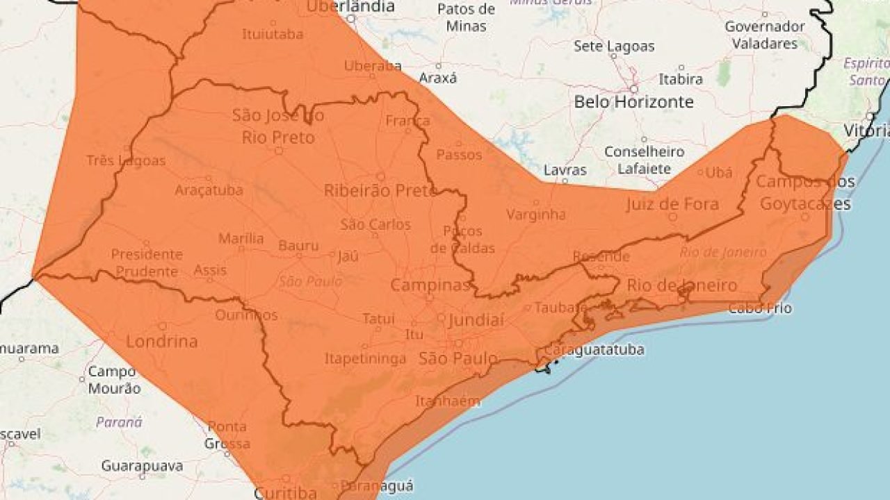 Inmet emite alerta laranja para São Paulo e Rio de Janeiro devido a onda de calor