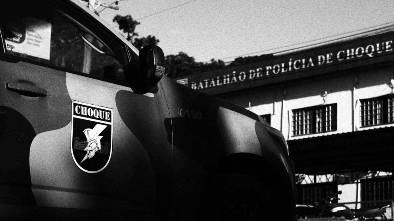 Batalhão de Choque da PMMS. — Foto: Batalhão de Choque da PMMS. (Foto: Henrique