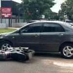 Foto: O acidente ocorreu em um cruzamento do Jardim Tv Morena. (Foto: Leo França