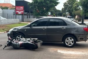 Foto: O acidente ocorreu em um cruzamento do Jardim Tv Morena. (Foto: Leo França