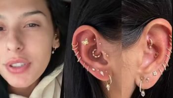 Ana Castela e seus novos piercings. (Foto: Reprodução/Instagram)