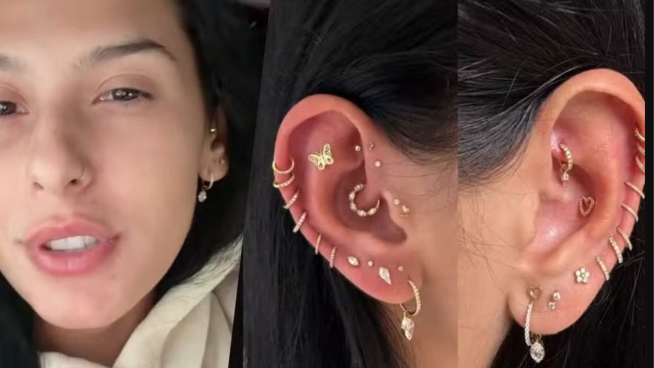 Ana Castela e seus novos piercings. (Foto: Reprodução/Instagram)
