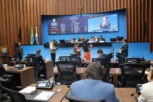 Plenário da Alems. — Foto: Plenário da Alems. (Léo de França, Jornal Midiamax)