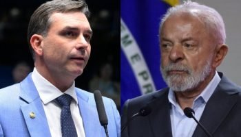 Senador Flávio Bolsonaro e presidente Lula — Foto: Senador Flávio Bolsonaro e pr