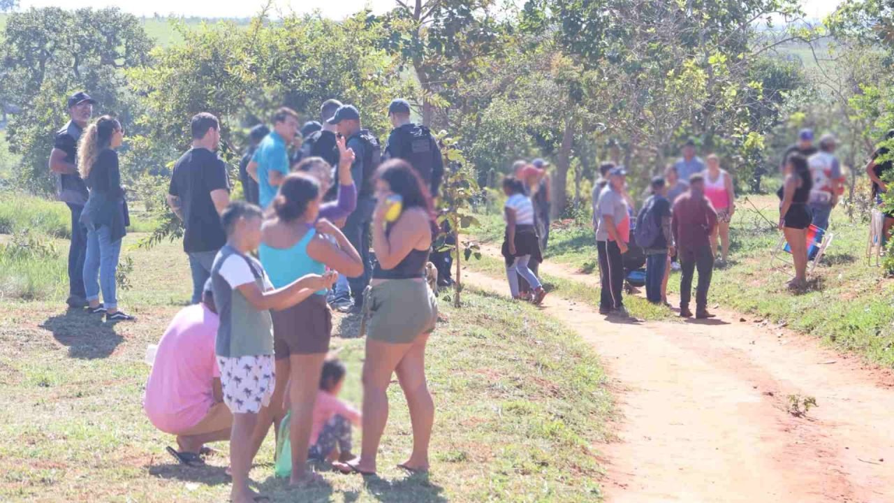 Tentativa de retomada de posse em Campo Grande. — Foto: Tentativa de retomada de