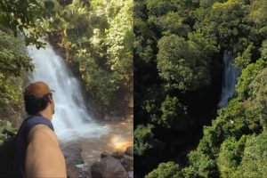 Rogério visitou a Cachoeira Céuzinho — Foto: Rogério visitou a Cachoeira Céuzinh