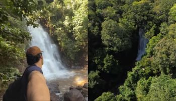 Rogério visitou a Cachoeira Céuzinho — Foto: Rogério visitou a Cachoeira Céuzinh