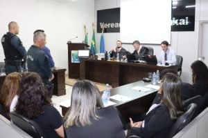 Primeiro júri em Paraíso das Águas — Foto: Primeiro júri em Paraíso das Águas -