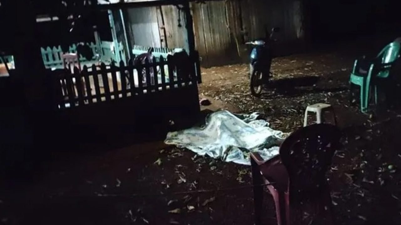 Local onde aconteceu o crime “Quarentinha” foi morto com tiros — Foto: Local ond