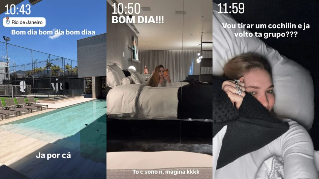 Virginia Acorda de Festança na Mansão de Vini Jr