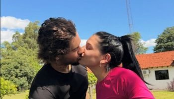 Ana Castela exibe beijo apaixonado em Zé Felipe